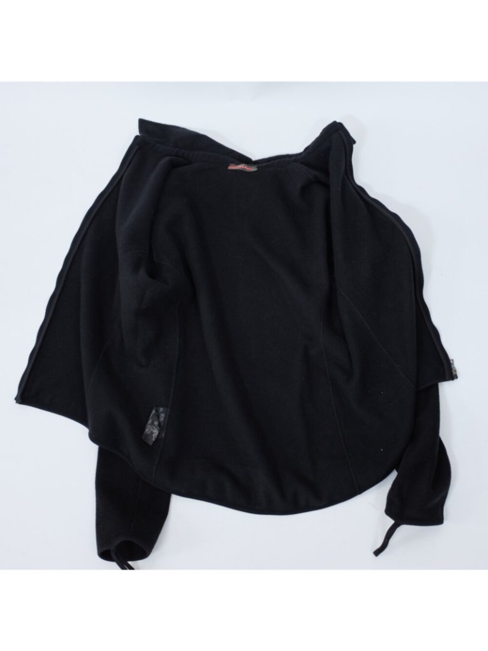 Y2K Prada Sport sz XL jacket fleece black zip front - Picture 11 of 11